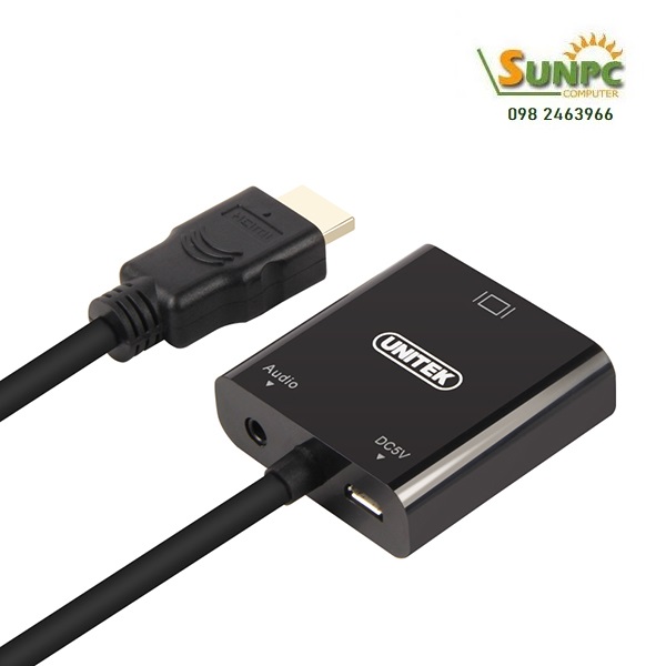 Cáp chuyển đổi Hdmi sang Vga + Audio Unitek (Y6333)